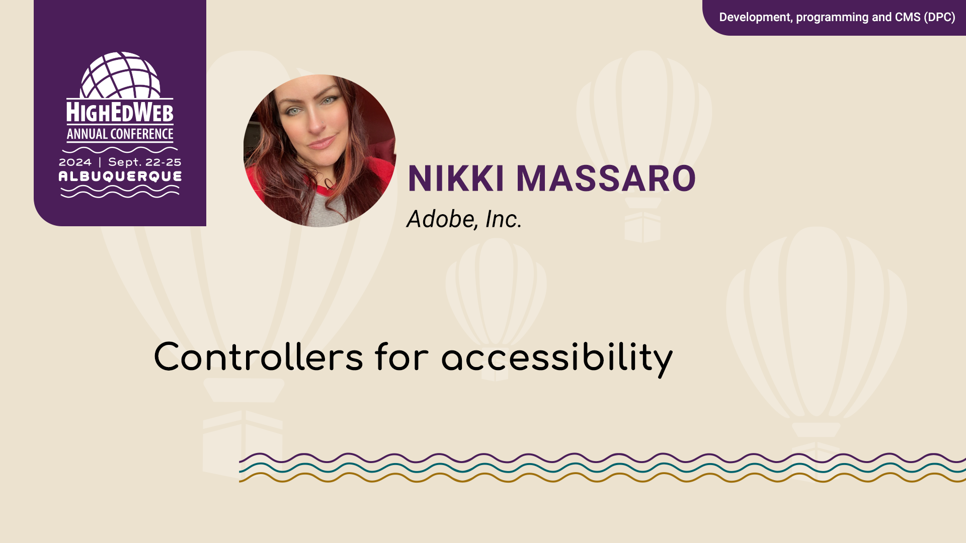 Controllers for accessibility at 2024 Annual Conference