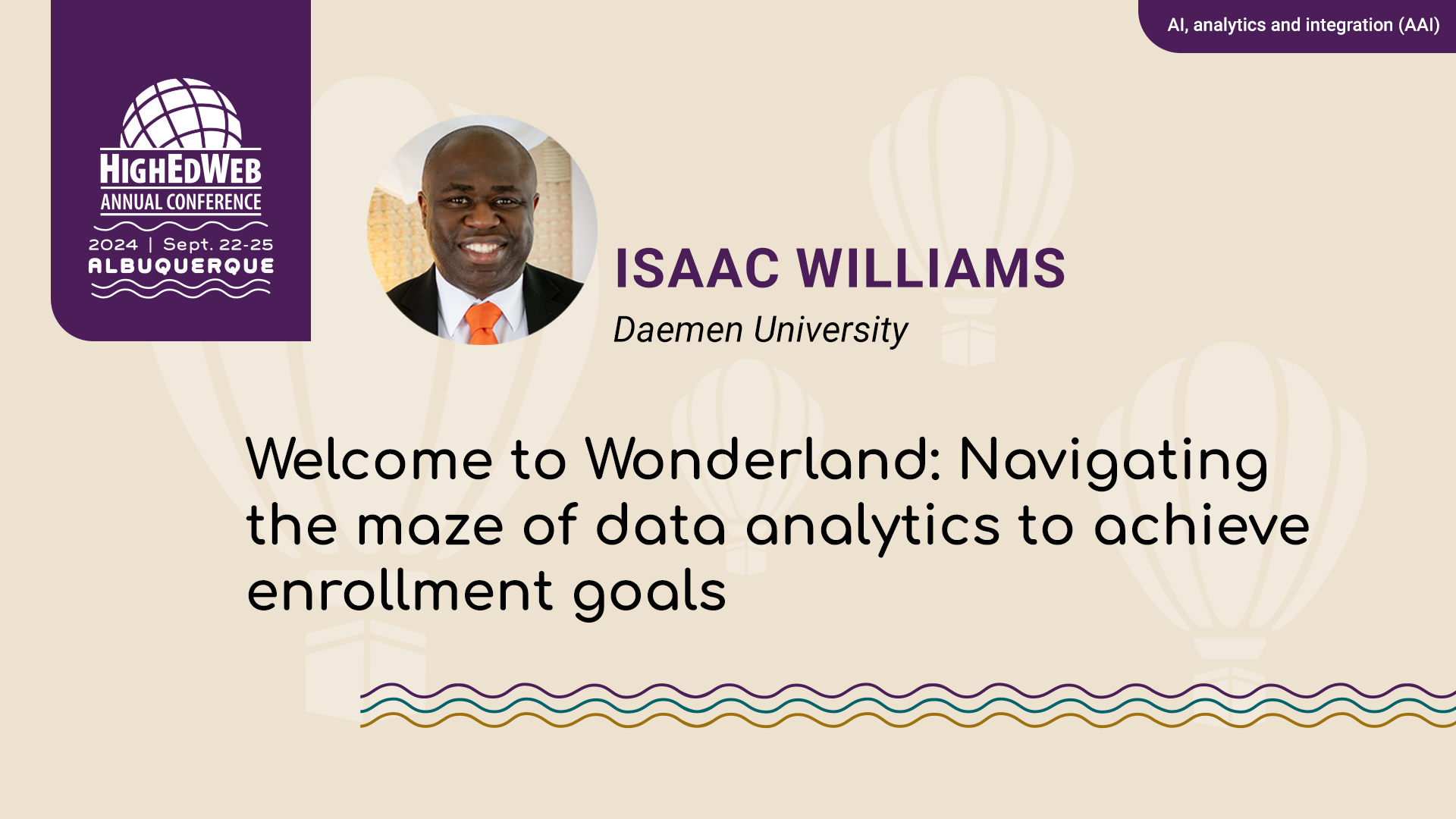 Welcome to Wonderland: Navigating the maze of data analytics to achieve enrollment goals at 2024 Annual Conference