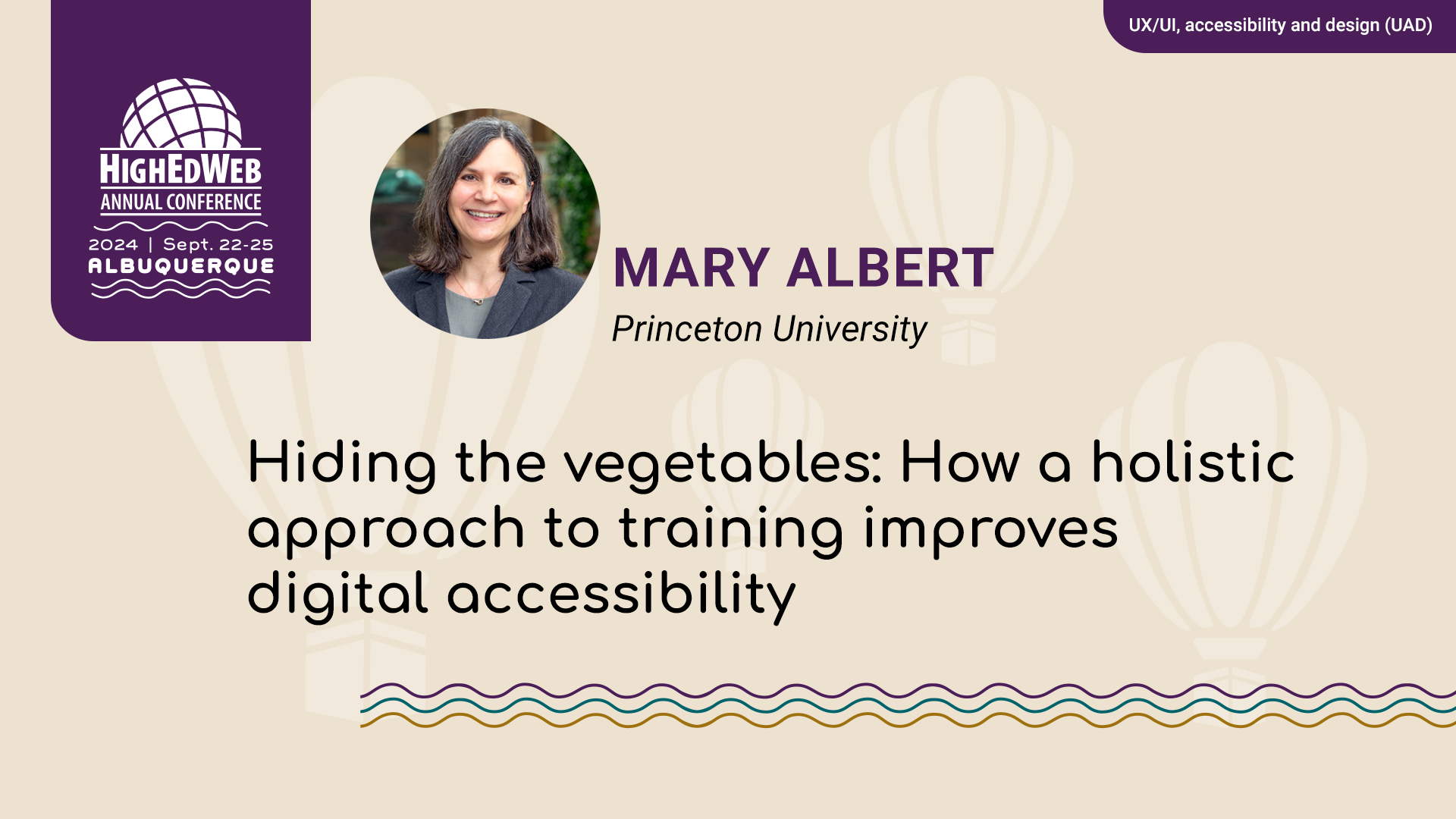 Hiding the vegetables: How a holistic approach to training improves digital accessibility at 2024 Annual Conference